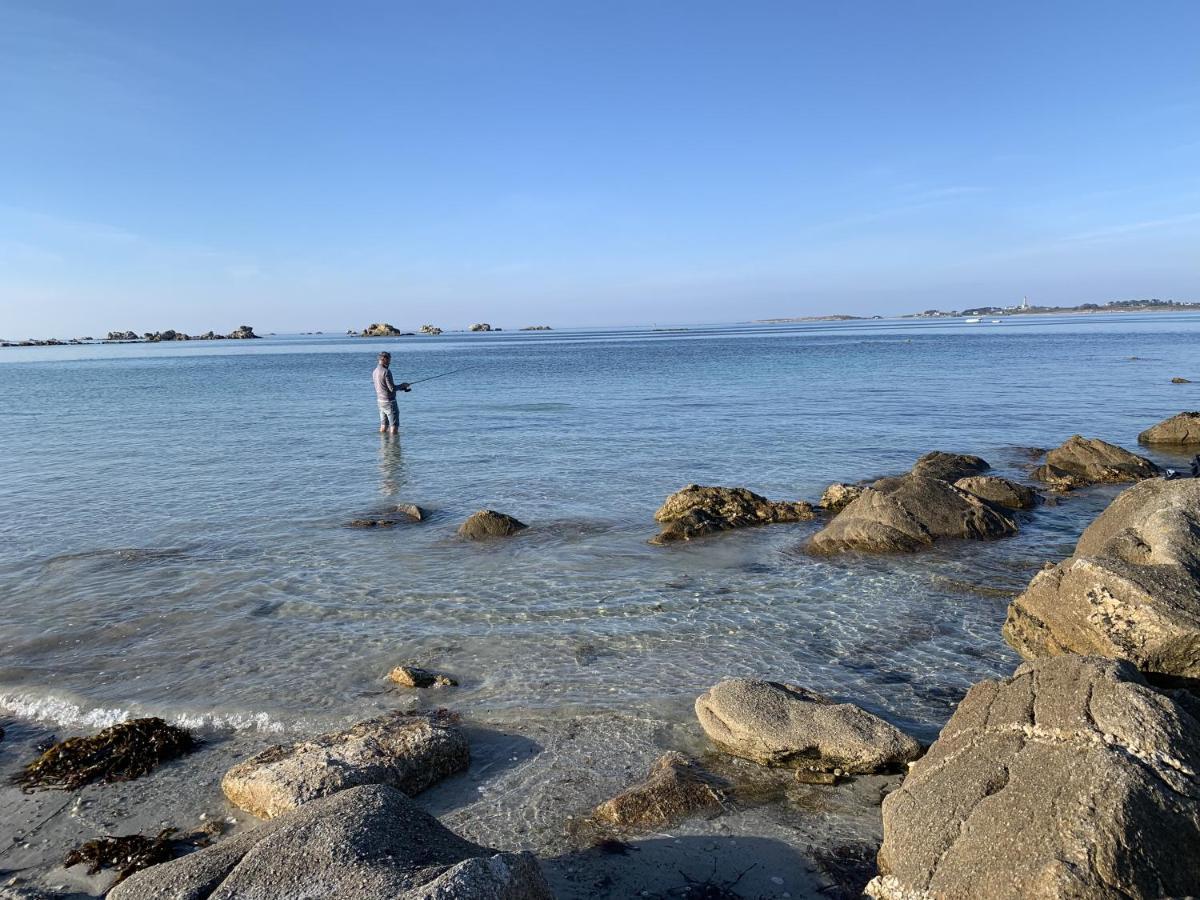 L'Escale 551, Gite Santec A 250M De La Plage Exteriör bild