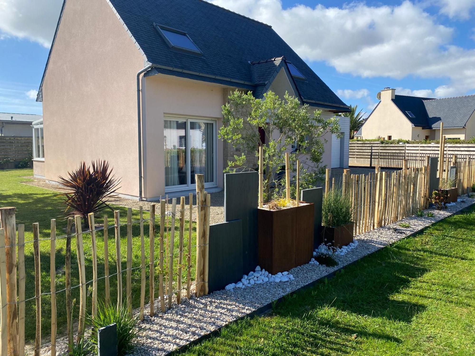 L'Escale 551, Gite Santec A 250M De La Plage Exteriör bild