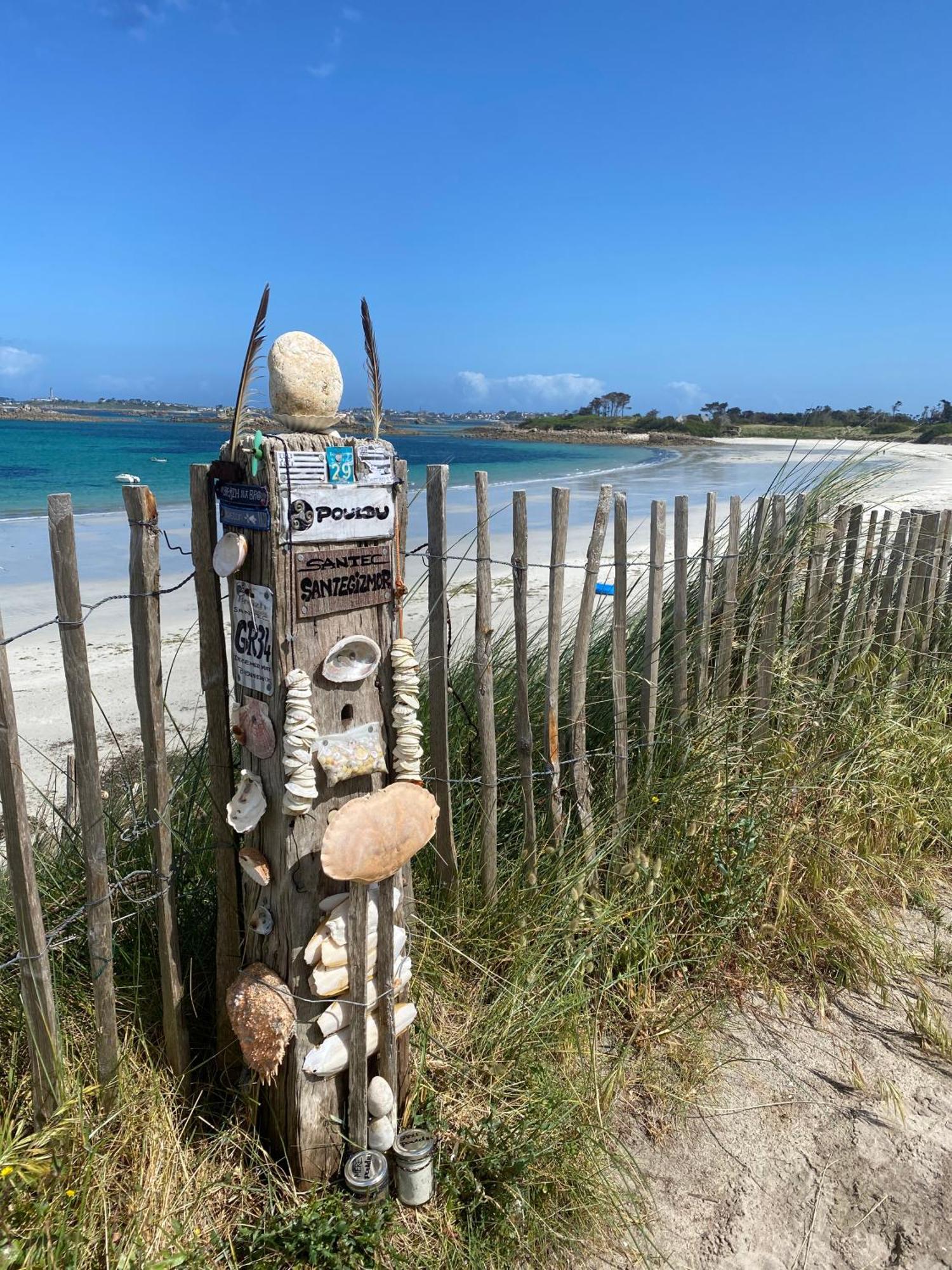 L'Escale 551, Gite Santec A 250M De La Plage Exteriör bild